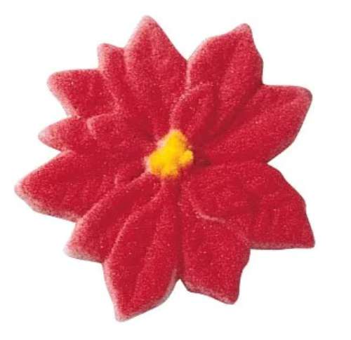 Poinsetta Sugar Decorations - Click Image to Close